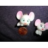 Vintage Plastic Minature Big Head Mice