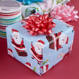 The Gift Wrap Company Decorative Confetti Gift Bows, Large, Red, pack of 12