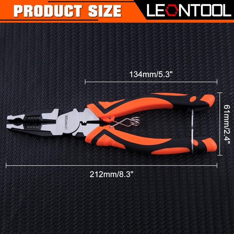 LEONTOOL Strong Pliers, Eccentric Leverage, Power Pliers, Electrician, Tool, Multi-functional