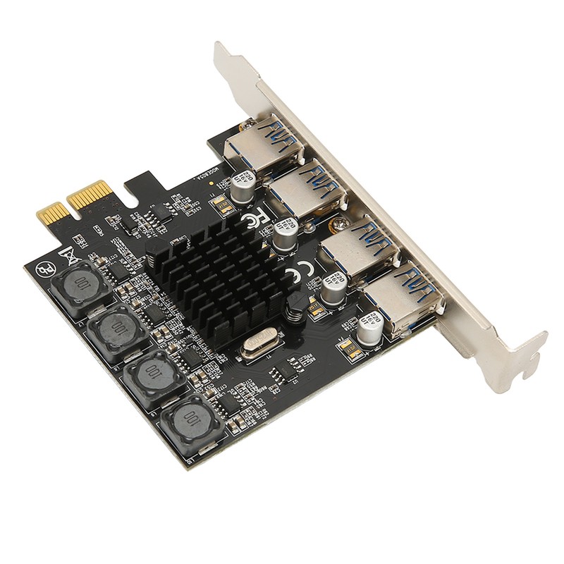 PCIE to USB Expansion Card 4 USB 3.0 Ports 5Gbps
