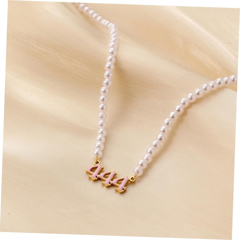 SAFIGLE Angel Digital Necklace Choker Design Aesthetic Pendant Chain for