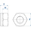 50 PCS 5/16-in 18-8 Stainless Steel Nylon Insert Lock Nut