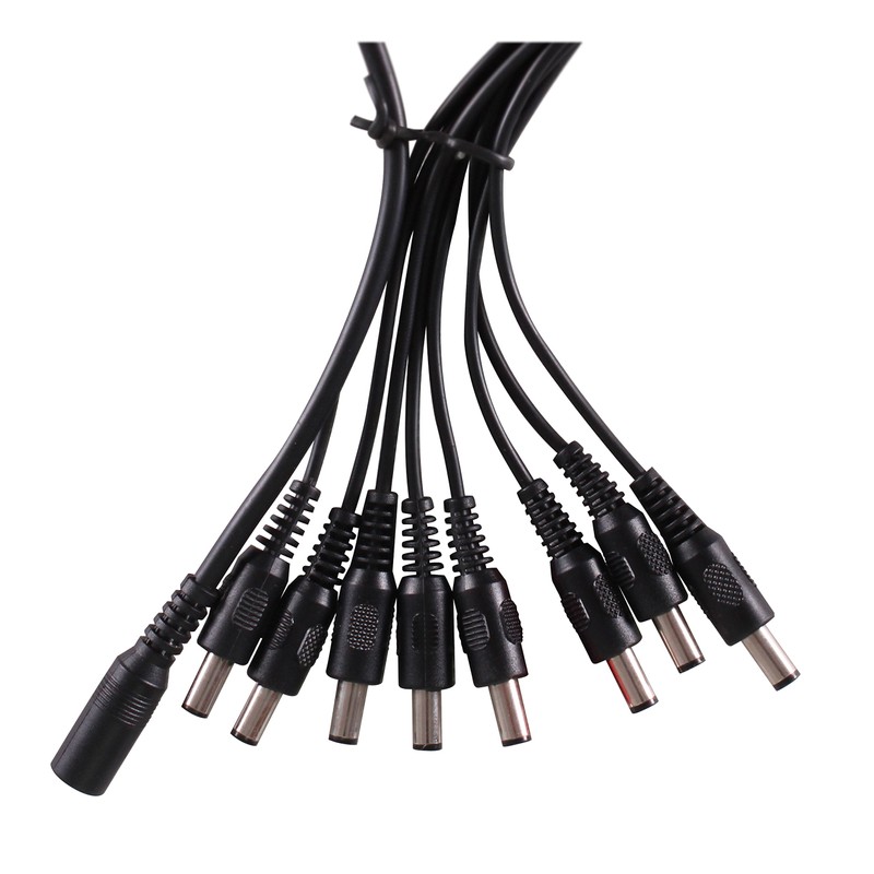 Security-01 2-Pack 1 to 8 Way DC Power Splitter Cable,