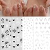 8 Sheets Laser Sliver Sun Moon Star Nail Art Stickers