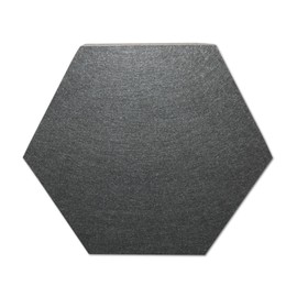 DEWEPRO Noiseflex Conso Acoustic Plate - 1 Piece Hexagon Sound Absorber in Black (29 x 5 cm) - Effective Sound Insulation - Sustainable PET Materials - Easy Assembly - Made in Germany