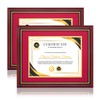 pryscia Diploma Frame 8.5x11 with Mat or Display 11x14 Certificate