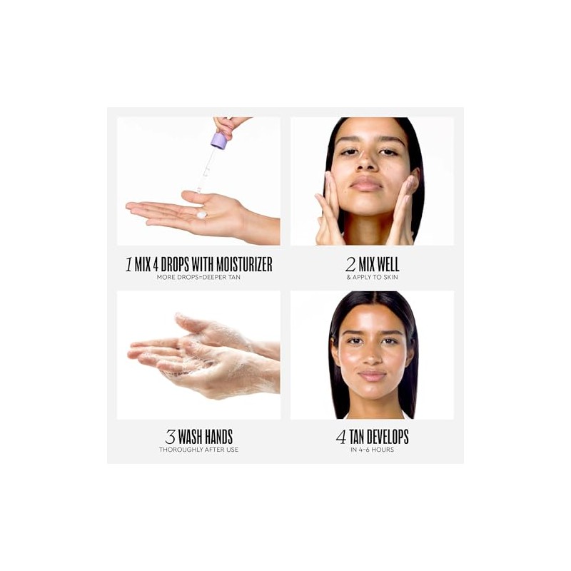 TANOLOGIST, Self Tan Drops, Serum Autobronceador Facial y Corporal con