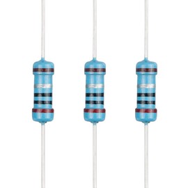 EDGELEC 100pcs 2 ohm Resistor 1/2w (0.5Watt) ±1% Tolerance Metal Film Fixed Resistor, Multiple Values of Resistance Optional