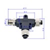 M12 IP67 5 Pin Connector, M12 T Connector 5 Pin