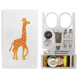 'Giraffe Looking Around ' Mini Travel Sewing Kit (SE00035767)