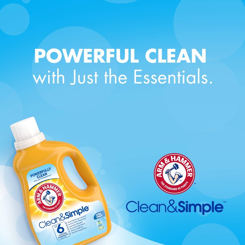 Arm & Hammer Clean & Simple, 25 Loads Liquid Laundry
