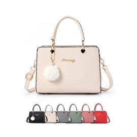 DESAFIANTE Women's Shoulder Bag, Crossbody Handbag, Shoulder Bag, Handbag, Heart Design, Adult Women, Diagonal, white