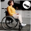 KICHOUSE Elevating Wheelchair Footrest Pads Aluminum Alloy Wheelchair Footplates Compact