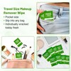 100 Count Makeup Remover Wipes Bulk Individually Wrapped, Travel Towelette