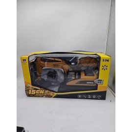 Golden Huina RC Excavator for Adults Golden Yellow