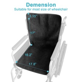 Jotogoyob Waterproof Wheelchair Pad,Reusable Incontience Underpad Fastened to Wheelchair for Adults and Kids