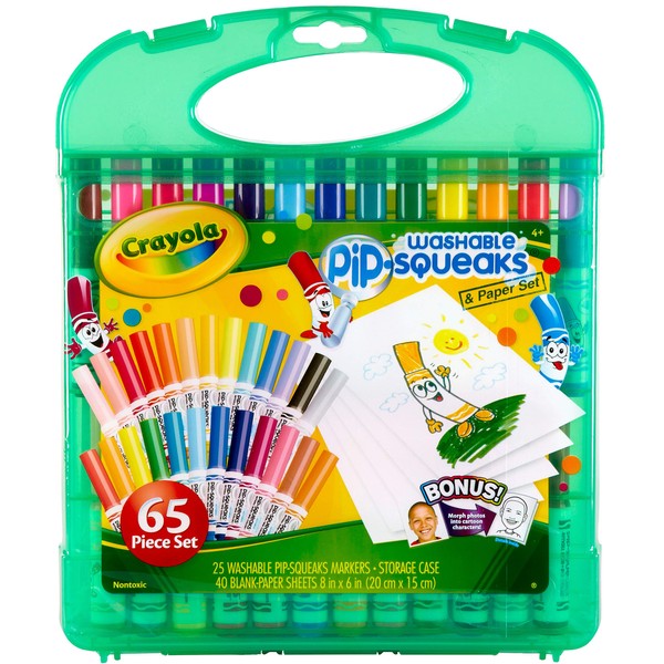 Crayola Pip Squeaks Washable Markers Set, Stocking Stuffer for Boys & Girls, Ages 4, 5, 6, 7