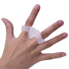 OUKENS Basketball Shooting Aid Silica Gel Basketball Finger Training Aid Equipment 3 Point Shooting Trainer to Improve Shooting Accuracy and Shape (L-Transparent)