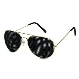 metal pinhole glasses 420-PGP - square grid - incl. Accessories