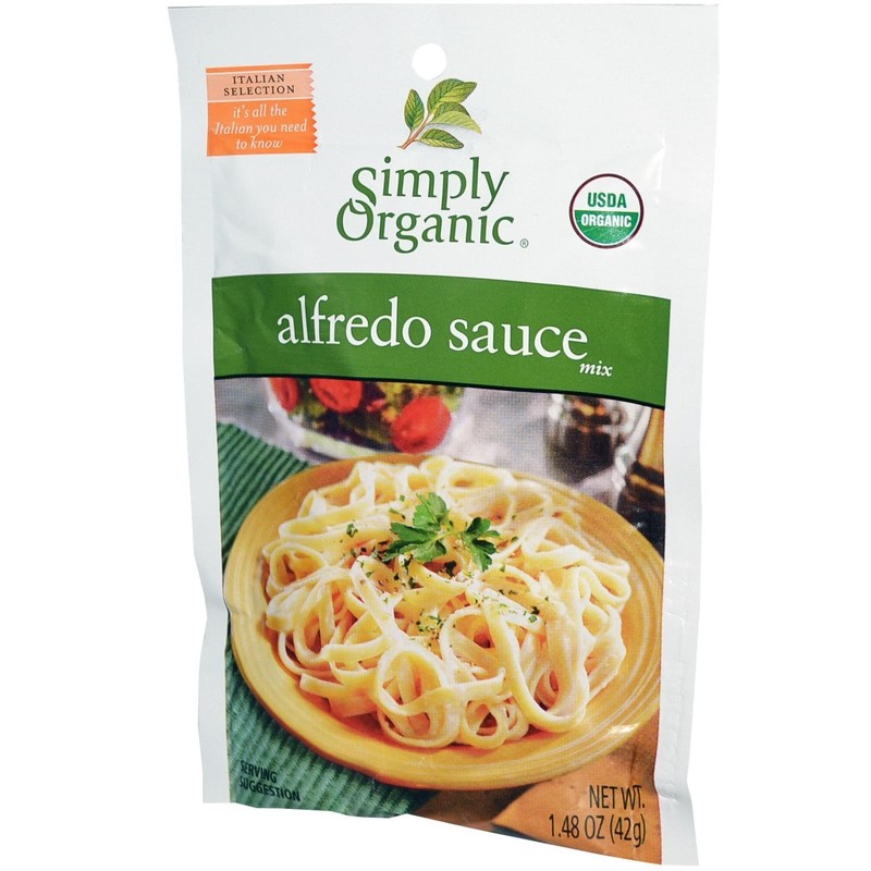 Simply Organic Alfredo Sauce Mix, 12 Packets, 1.48 oz (42