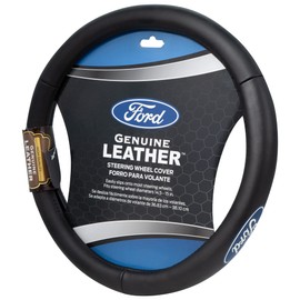 Plasticolor 006743R01 Ford Genuine Leather Steering Wheel Cover