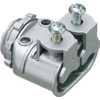 Arlington SG3838A Die Cast Zinc Insulated Throat Straight Duplex Connector 3/8 Inch Saddlegrip