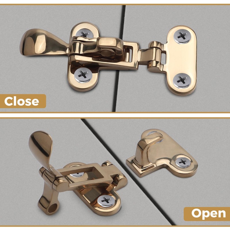 NovelBee 4pcs Boat Anti-Rattle Latch with Screws,Stainless Steel Lockable Hold