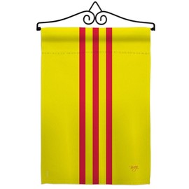South Vietnam Garden Flag Set Wall Hanger Regional Nation International World Country Particular Area Small Decorative Gift Yard House Banner Made in USA 13 X 18.5
