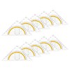 Set of 10 Geometry Triangle, Plastic Set Square, Flexible Set