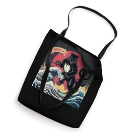 Kids Black Panther Japanese Art Vintage Black Panther Party Tote Bag