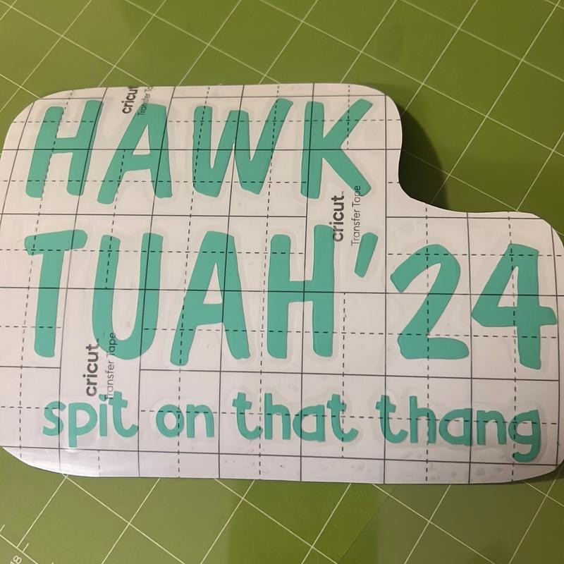 Hawk Tuah Sticker - Color: Mint