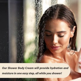 Natural Splash - Shower Body Cream - Pear with Shea Butter, Collagen, Vitamin E and Aloe Vera - Moisturizing, Nourishing, and Soothing Skin Care.