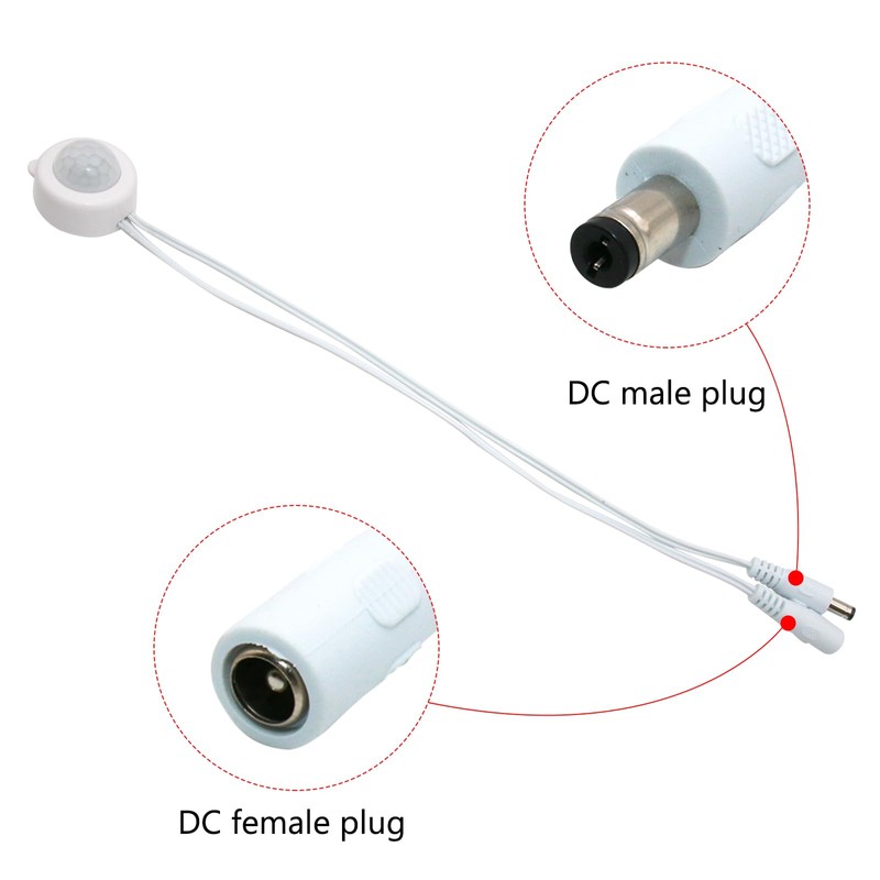 Mini LED PIR Motion Sensor Switch, DC 5-24V 2A Infrared