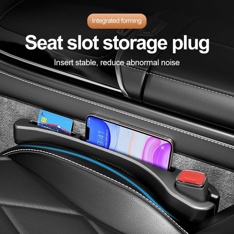 2PCS Upgrade Car Seat Gap Filler with Phone Holder,Multi-Function Car
