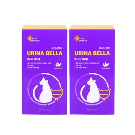 My Pet Doctor Cat Urinabella Nutritional Supplement, 450g, Urinary+Hairball, 2 Pieces / 마이펫닥터 고양이 유리나벨라 영양제, 450g, 유리너리+헤어볼, 2개