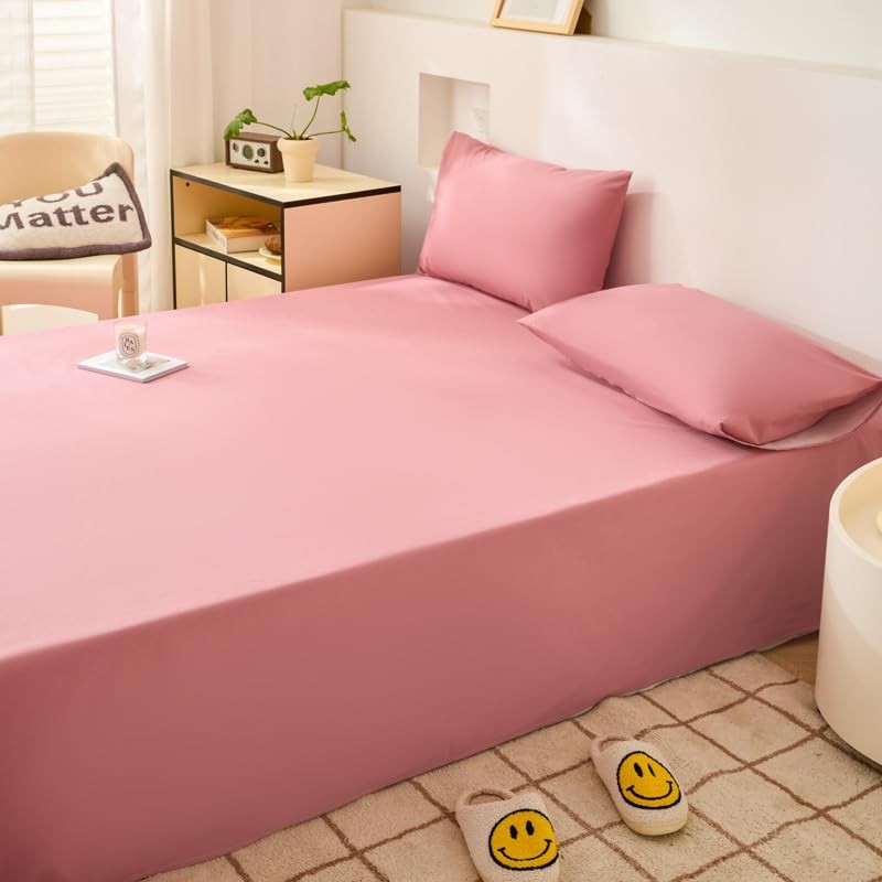 Waterproof Bed Sheet Flat Sheets Queen Size