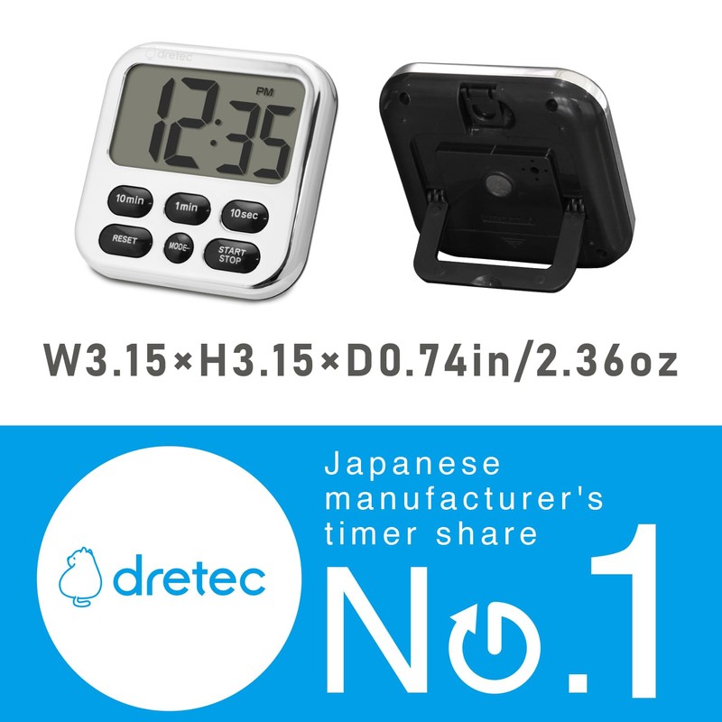 dretec Large Screen Timer, 6 Keys, Various Functions, Switch Clock