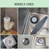 White Drain Stoppers, Bath Sink Plug, Rubber Seal Plugs Covers