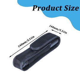 MIRKUZI Flashlight Accessories, 1 Piece Flashlight Holder Belt, Nylon Flashlight Holster for Outdoor Activities such as Hunting, Camping and Hiking, Fits 140mm Flashlights