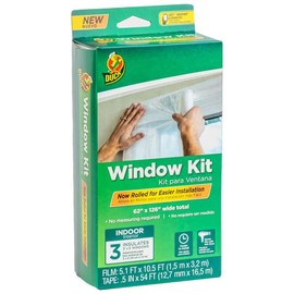Duck Brand Rolled Window Insulation Kit: 62 in. x 420 in. (Clear) / 10 pieces