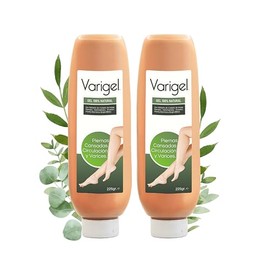 Varigel 225gr - PAQUETE 2 PIEZAS - Gel para Piernas Cansadas y Varices - con Hammamelis, Castaña de Indias, Aloe Vera y Gingko Biloba - Relaja y Ayuda a Mejorar la Apariencia en Piernas