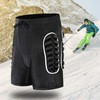 Silver Black Skiing Hip Protection Shorts Impact Resistant Breathable Skating