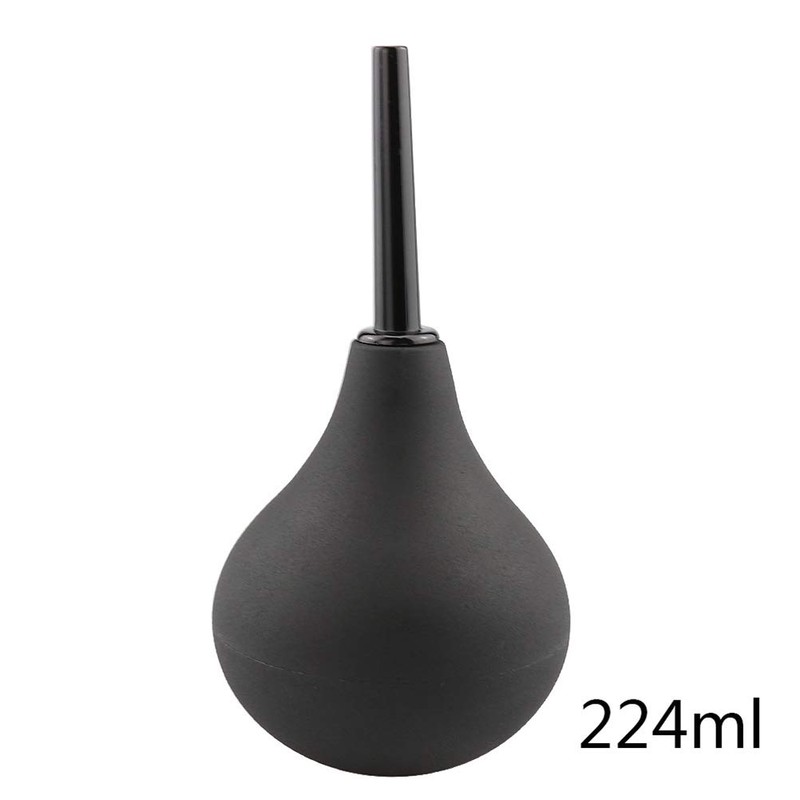 HEALIFTY 224ml Ear Syringe Bulb Black Rubber Suction Size L