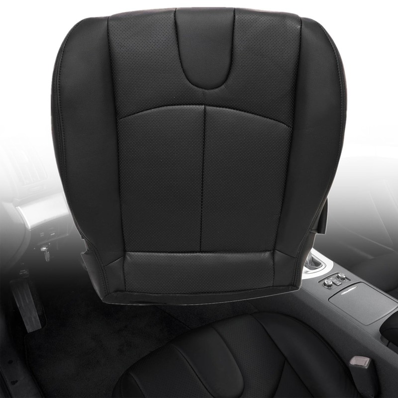 NLQR Front Driver Side Bottom Replacement Seat Cover Graphite Black