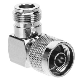 Mipcase Right Angle N Type Coax Connector Male to Female Adapter for Radio Antenna and Signal Booster Compact Design for Easy Extension and