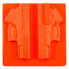 American Safety Props - Non-Functional Solid Polymer Holster Molding Gun Prop - (Split Board for Holster Making) - U.S.A. Made - Compatible with Glock 19 Gen 4