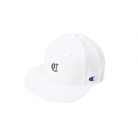 Champion C3-BG704C Men's Sports Hat, 100% Cotton, USA, Big Embroidery, Men's, white (off-white)