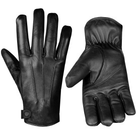 YELLOW-PRICE Men Husband Winter Gloves American Sheepskin Fluffy Cashmere Lined Warm Gloves