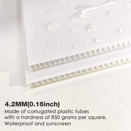 LARREEDE Blank Yard Signs With Stakes, 2 Pack 18 x 12 Inches White Plastic Lawn Signs For Happy Birthday, Garage Sale, Rent, Guidepost Decorations