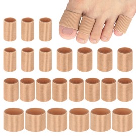tifanso 24PCS Gel Toe Protectors Covers, 0.98 Inches Toe Sleeve Tubes Pads Guards for Blisters, Corn Cushions for Women